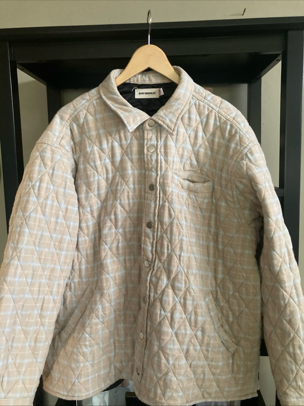 Bare Knuckles Quilted Beige Men's Jacket Boxy Streatwear